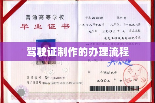 山阳驾驶证制作的办理流程