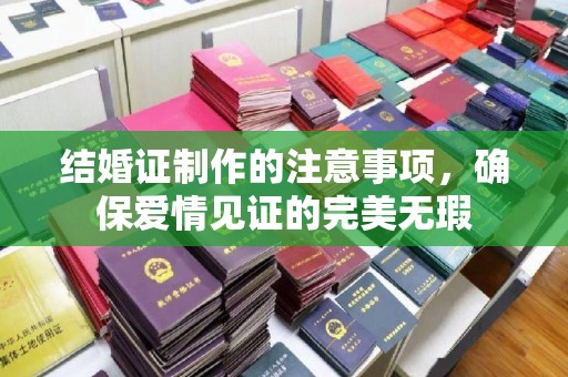 山阳结婚证制作的注意事项，确保爱情见证的完美无瑕