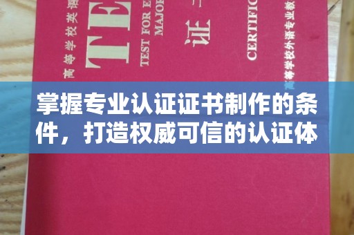 山阳掌握专业认证证书制作的条件，打造权威可信的认证体系