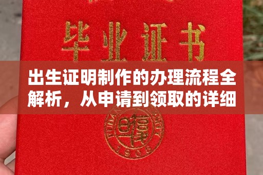 山阳出生证明制作的办理流程全解析，从申请到领取的详细指南