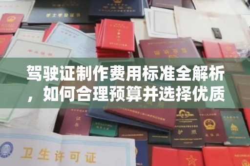 山阳驾驶证制作费用标准全解析，如何合理预算并选择优质服务？